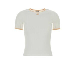 Courreges Women White Cotton T-Shirt